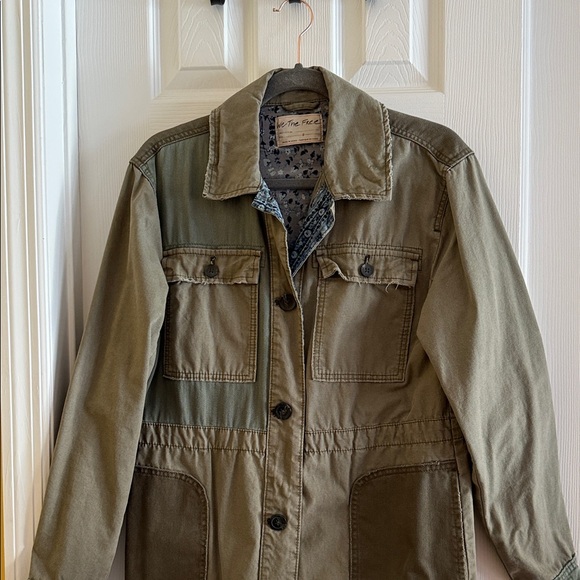 We The Free Khaki Field Coat - Picture 3 of 6